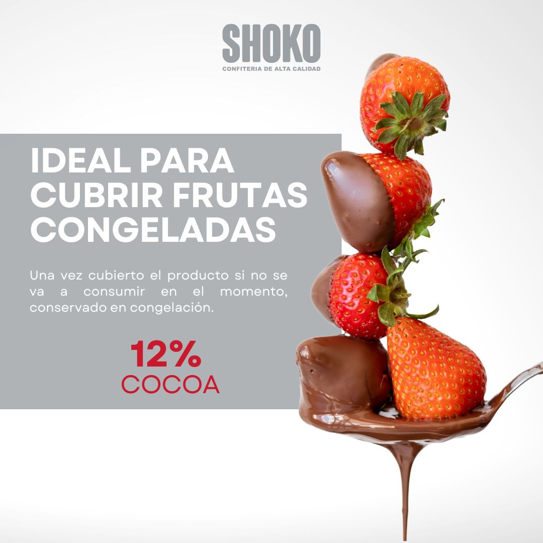 Cobertura sabor chocolate 14% cocoa ideal para helados y congelados
