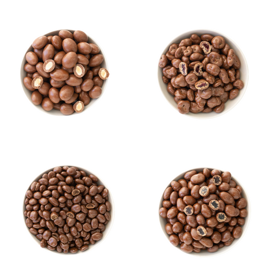 Mix Almendra, Arandano, Cafe, Pasa con Cobertura Sabor Chocolate